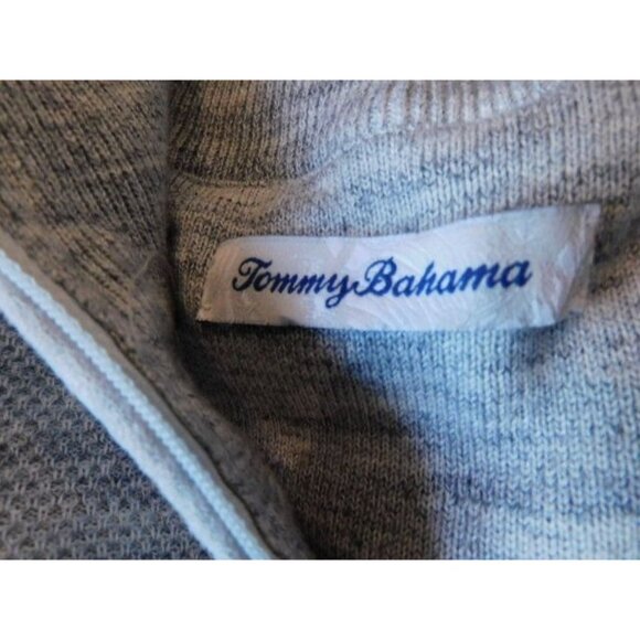 Tommy Bahama XL Men's Half Zip Light Weight Sweatshirt  2 tone Grey - Picture 5 of 6